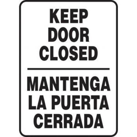 Accuform BILINGUAL SAFETY SIGN KEEP DOOR SBMABR500VP SBMABR500VP